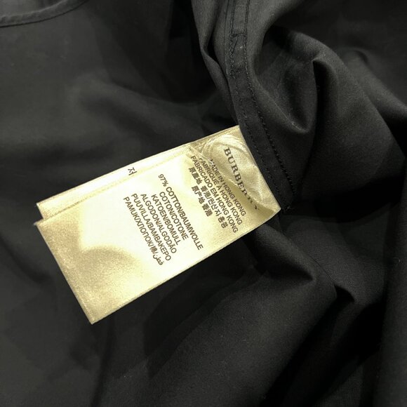 BURBERRY Brit Black Button-down Dress Shirt sz XL - Picture 4 of 5